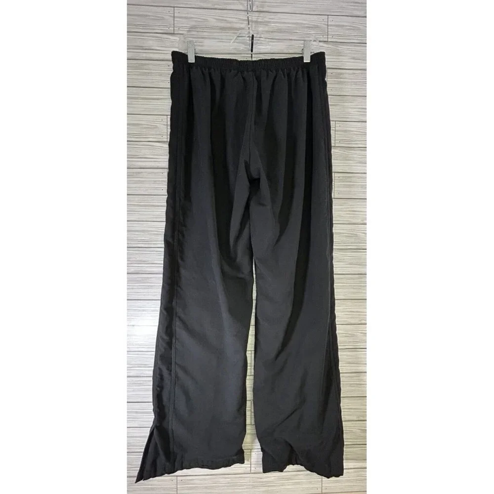 Vintage Nike‎ Track Pants Womens Lg (14) Gray Lined Drawstring Windbreaker Y2K